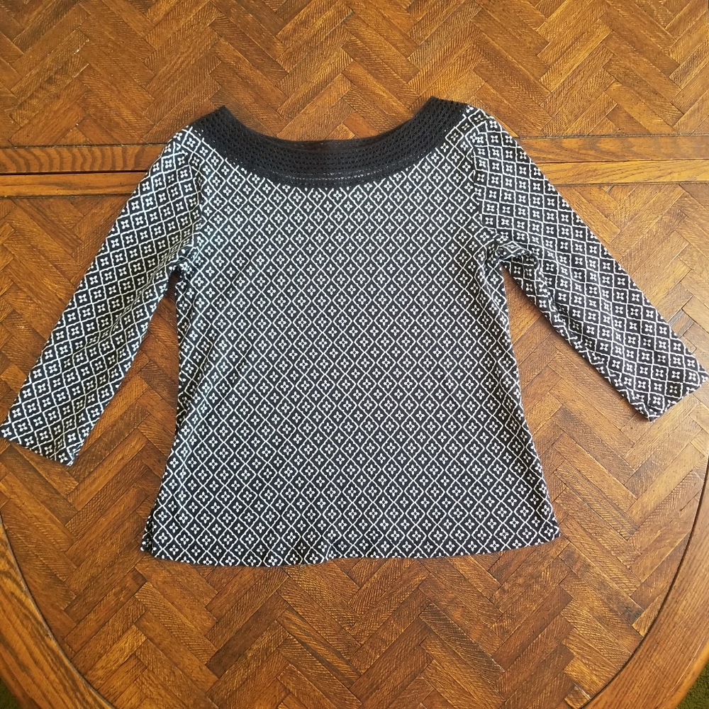 Croft & Barrow, three-quarter sleeve shirt